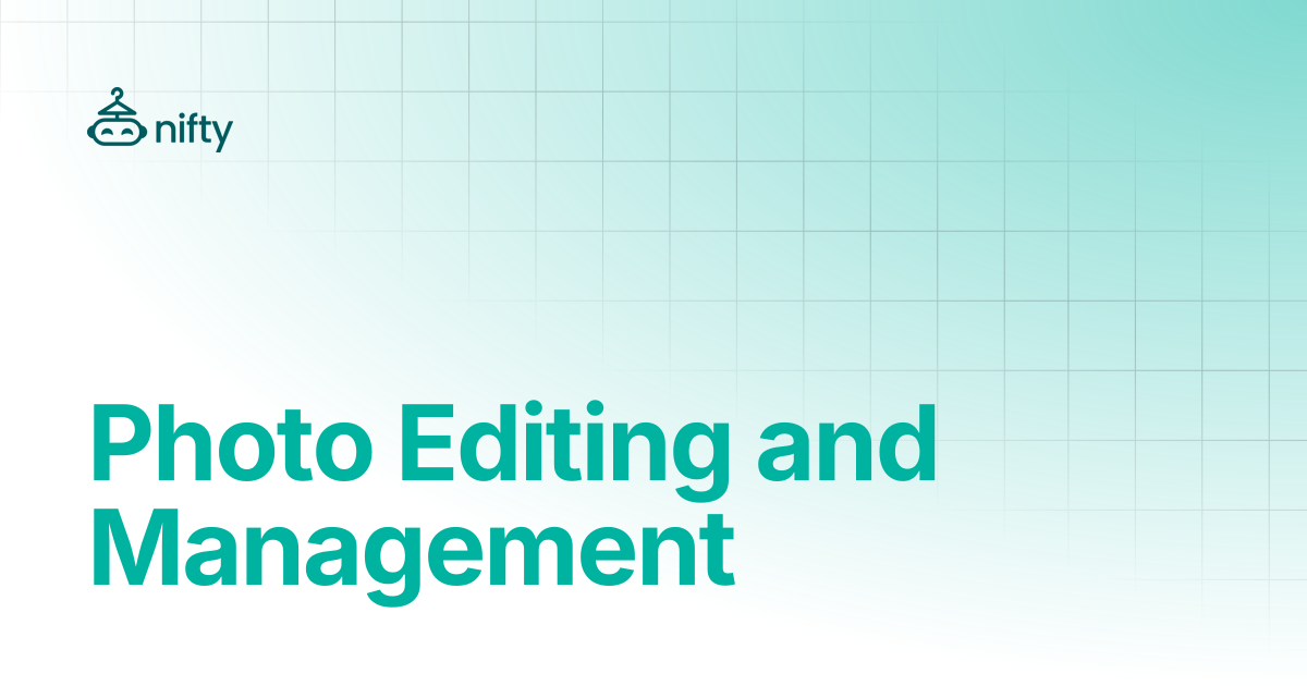 Photo Editing and Management | Nifty Help Center